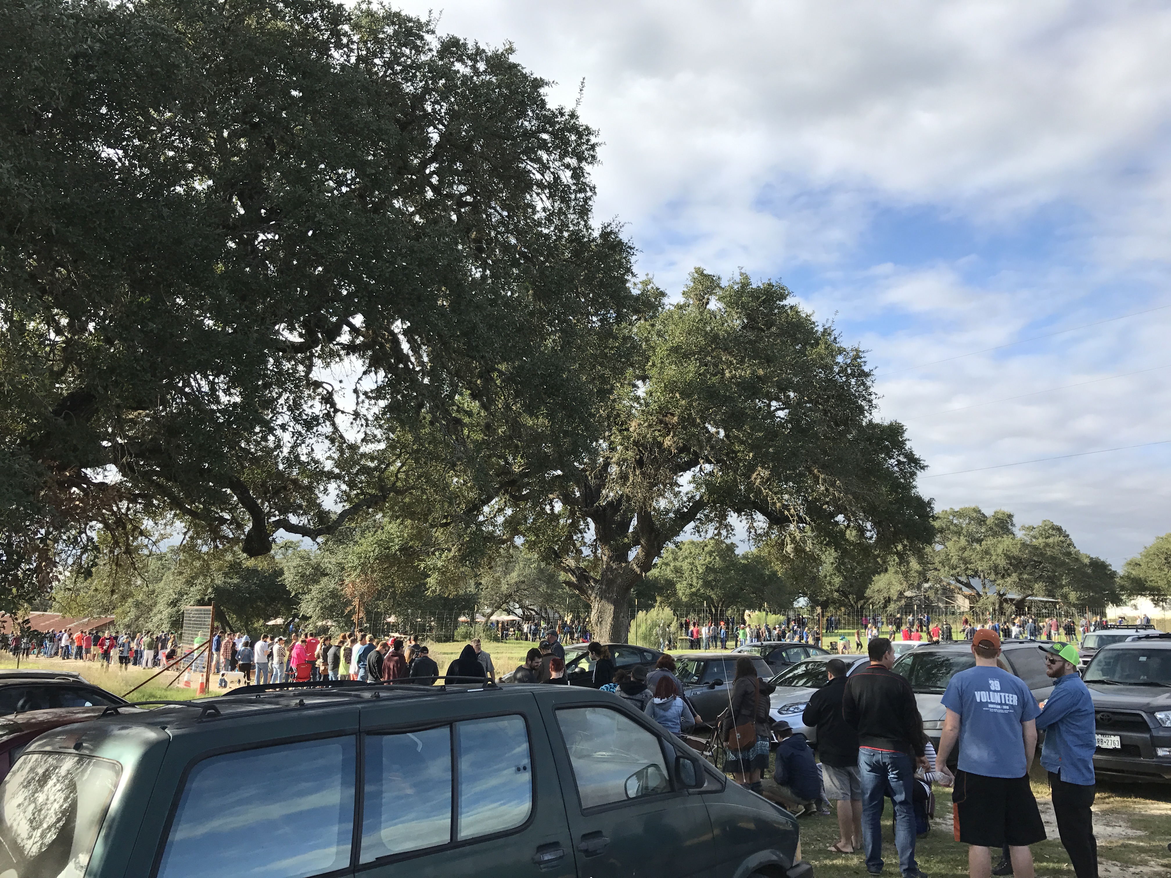 The beer line at Jester King. 