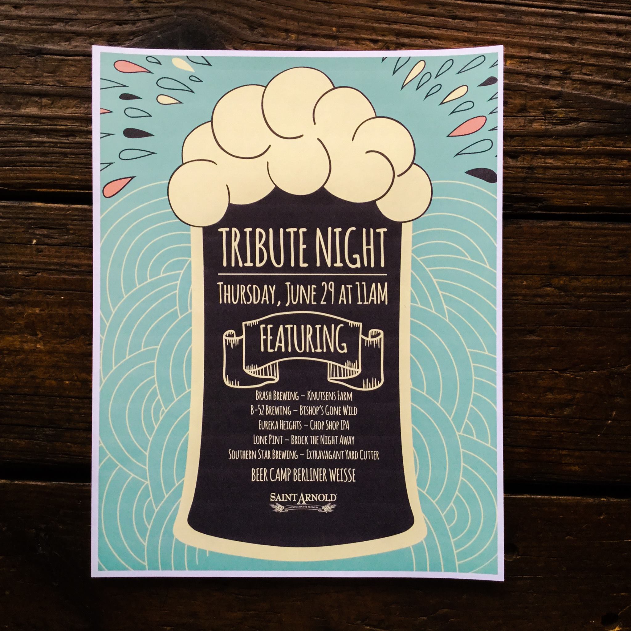 Premium Draught | Saint Arnold Tribute Night