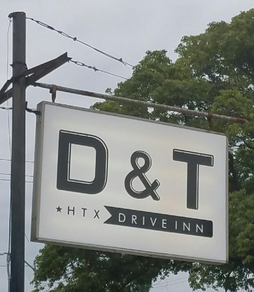 The new sign at D&T Drive Inn