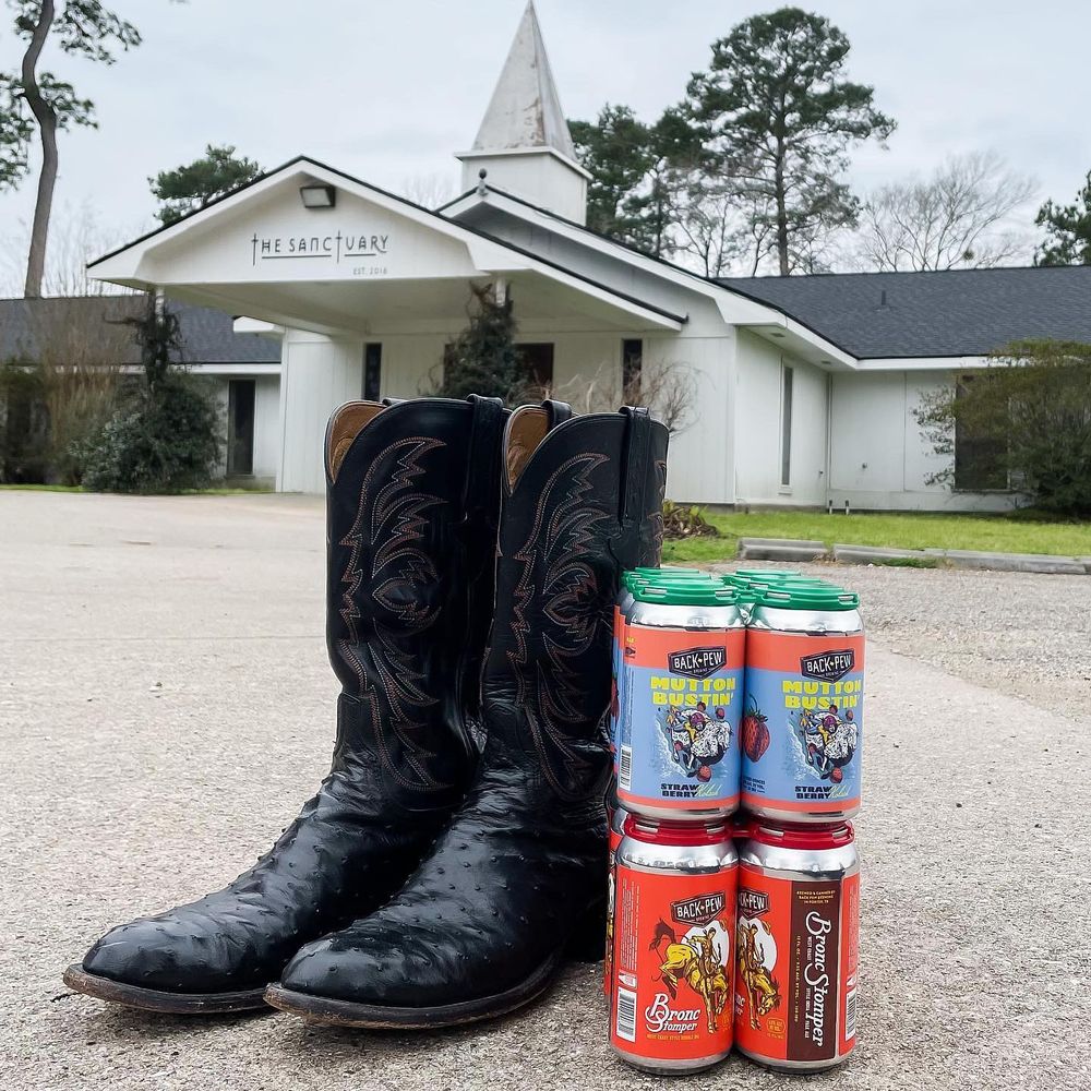 Back Pew Beers - Mutton Bustin Kolsch and Bronc Stomper DIPA