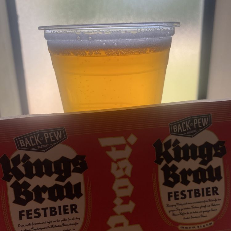 Festbier Back Pew Brewing