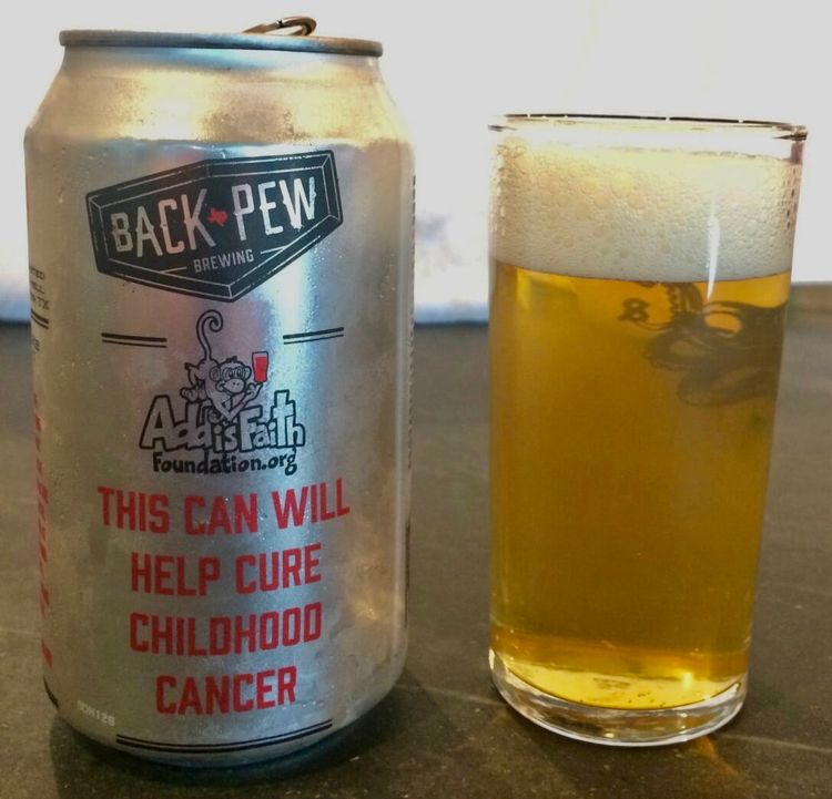Houston Craft Beer Reviews Back Pew Addis Faith (1)