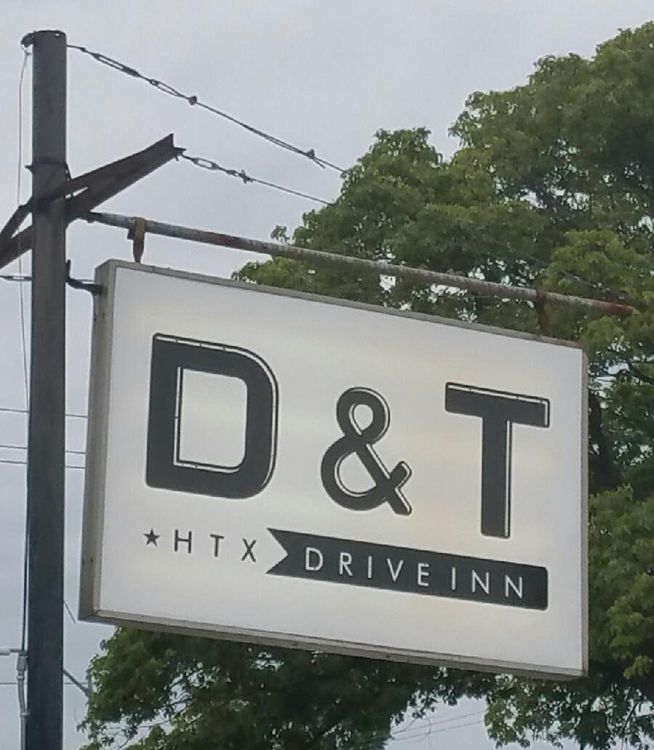 The new sign at D&T Drive Inn