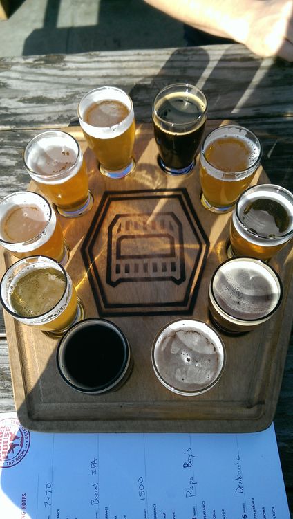 The flight at Drake's in San Leandro, CA - One of my favorite flight presentations