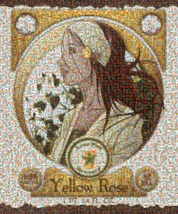 Yellow Rose Photo Mosaic Small