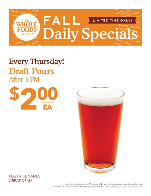 Whole Foods Market Beer Sale Flyer