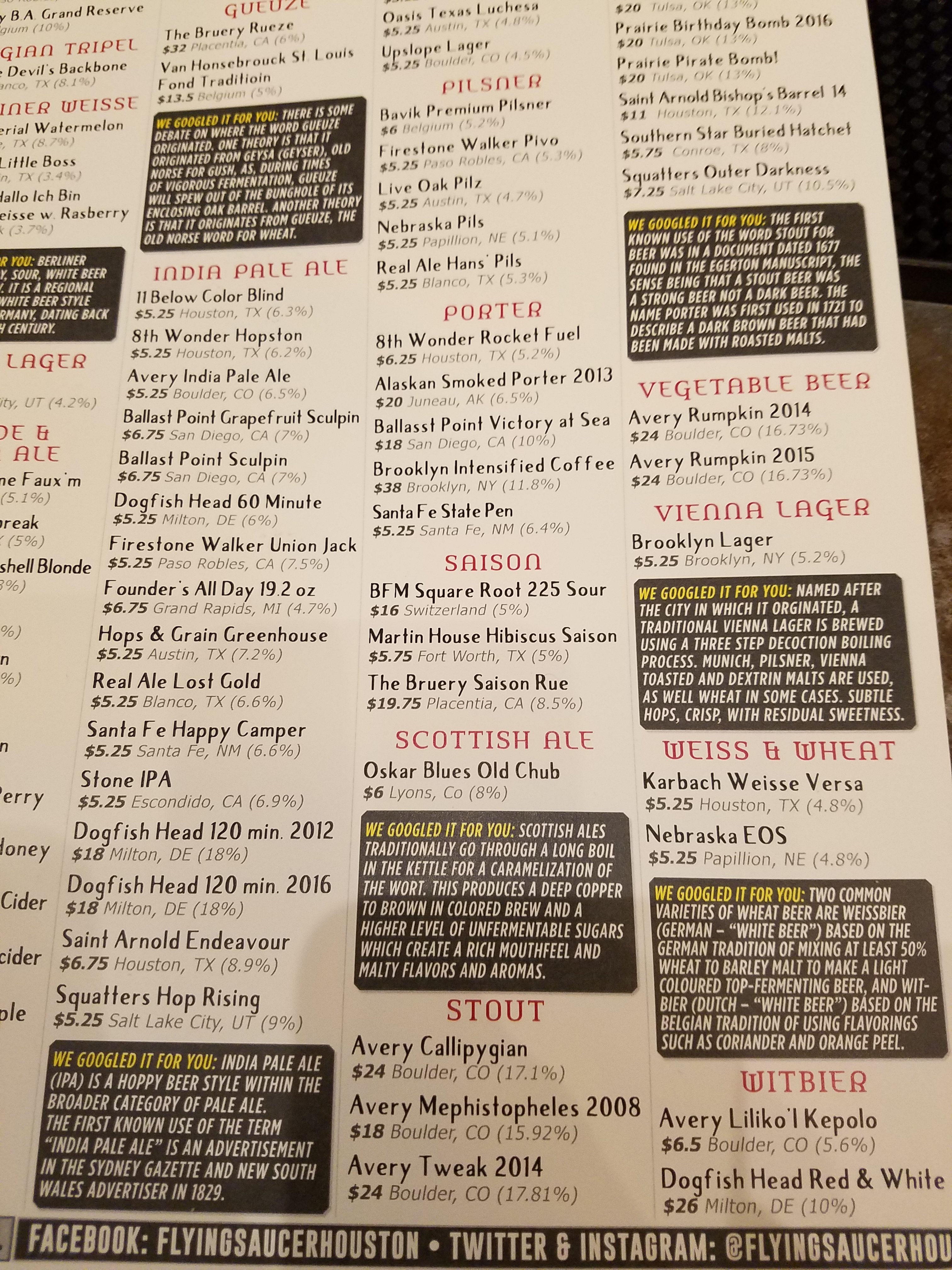 Flying Saucer Downtown is Opening the Cellar Houston Beer Guide