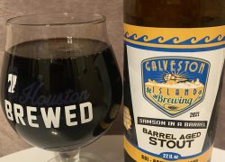 Beer Review: 2021 Samson In A Barrel from Galveston Island Brewing