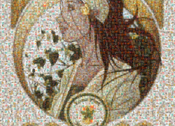 A Photo Mosaic in honor of Yellow Rose, Ruler of Mosaic